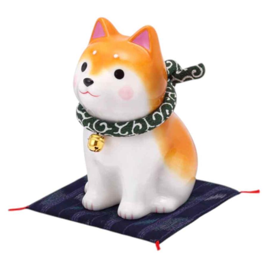 柴犬 置物 陶器/ わんこ日和お座り柴犬(大) /可愛い インテリア 贈り物