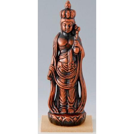 陶器の仏像 金十一面観音 小 : 美濃のちゃわん屋さん 古林恩羅院