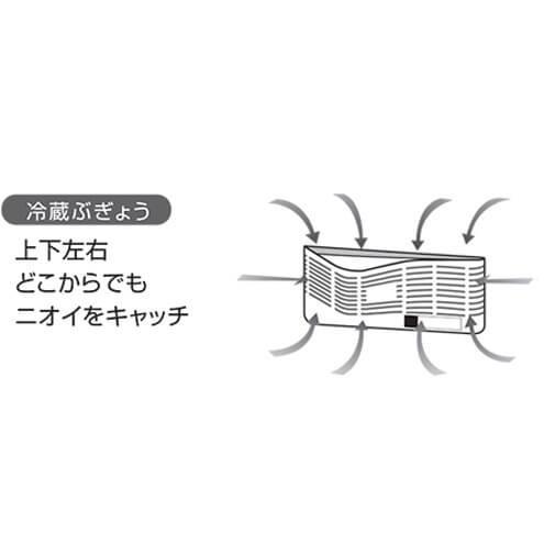 ダスキン公式 冷蔵庫用脱臭剤 ＜冷蔵室用＞ 冷蔵ぶぎょう（容器＋薬剤） 脱臭 消臭 活性炭｜duskin100504｜04