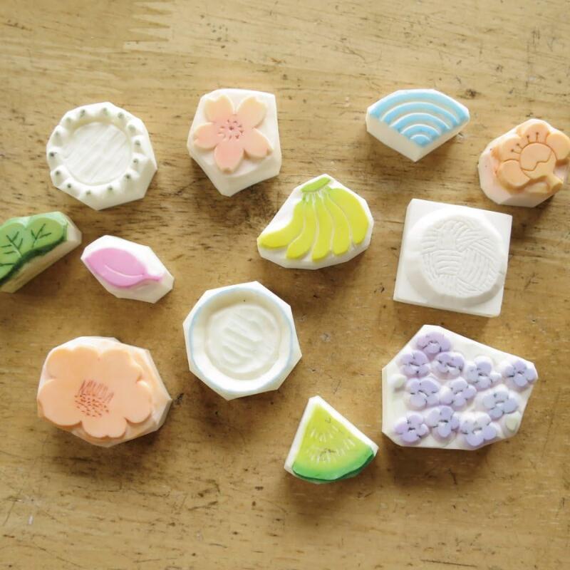 消しゴムハンコ はんこ セット はんけしくん 20個セット 600 ハード ソフト 送料無料 大容量 まとめ買い お得 最安 最安値 ハードタイプ ソフトタイプ_3