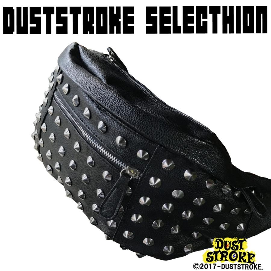 DUSTSTROKE スタッズ ショルダー バッグ 斜めがけ ボディ バック