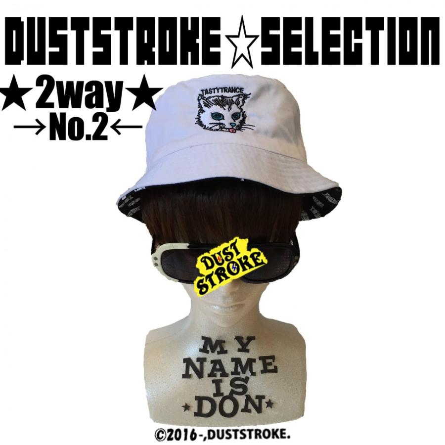DUSTSTROKE (ダストストローク ) ネコ 柄 バケット ハット