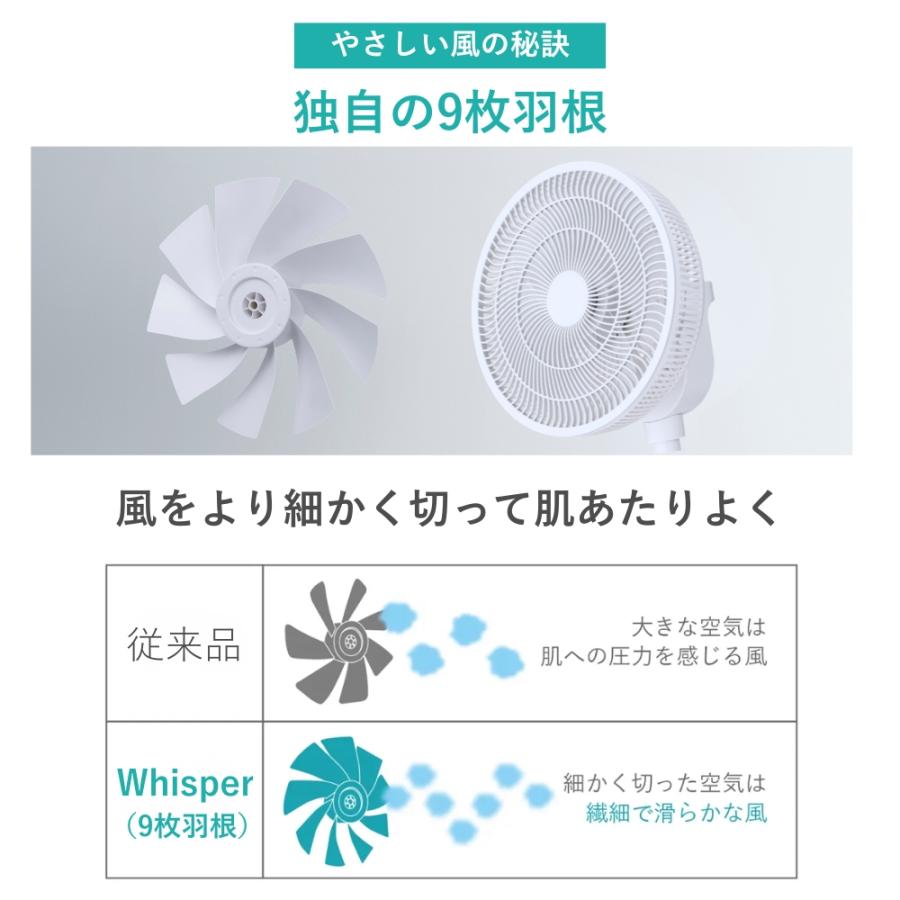 duux 扇風機 dcモーター リビング サーキュレーター 首振り おしゃれ