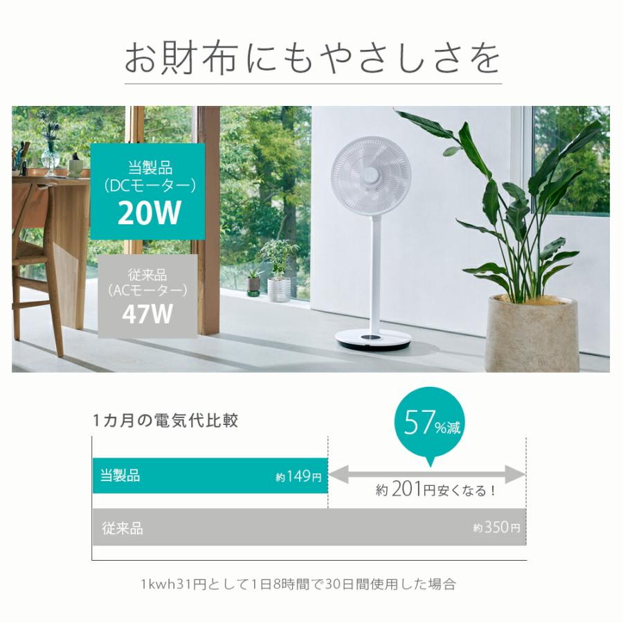 duux 扇風機 dcモーター リビング サーキュレーター 首振り おしゃれ