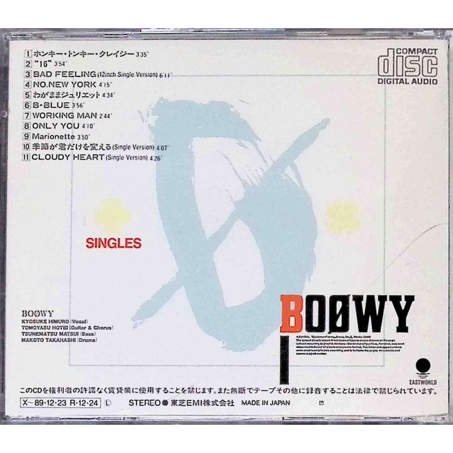 BOφWY SINGLES / BO〓WY CD 邦楽｜dvdcd｜02