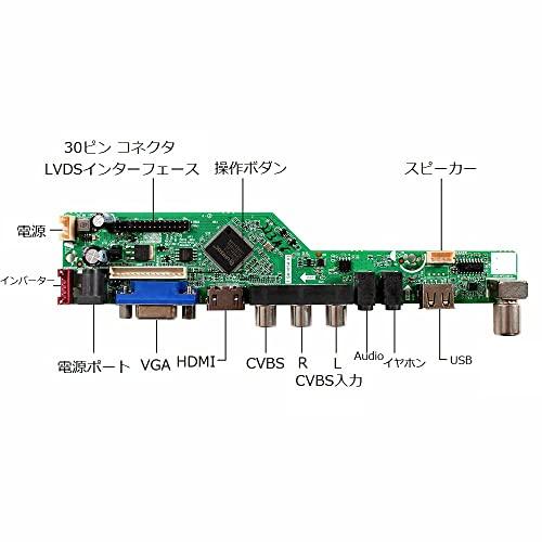 VSDISPLAY HDMI VGA AV USB LCDコントローラ基板 対応 B156HW02 LP156WF1 LP173WF1 HSD173U｜dw-bestselectshop｜03