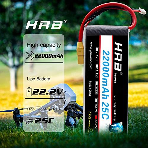 HRB Lipo バッテリーパック6s 22.2v 22000mAh 25C XT90 プラグ for DJI S800 S900 S1000 + U｜dw-bestselectshop｜05