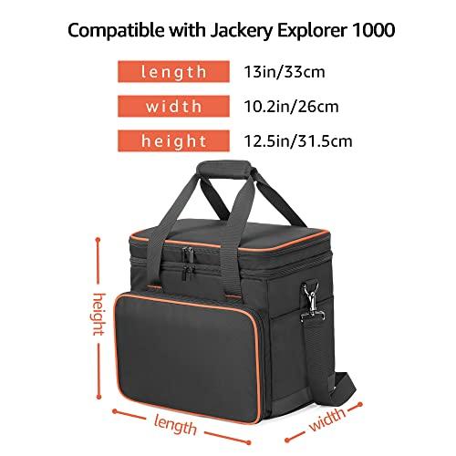 Trunab ポータブル電源 ケース Jackery 1000に適合して ポータブル電源 バッグ P10 滑り止めパッド付き 防塵 防水 耐衝撃 ポー｜dw-bestselectshop｜05