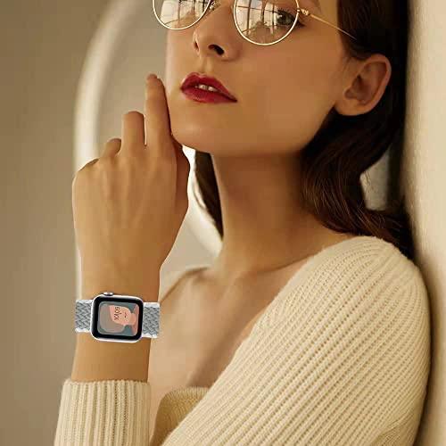 コンパチブル apple watch アップルウォッチ バンド iwatch 柔らかいシリコーン糸混紡リサイクルヤーン素材 ブレイデッドソロループ 編｜dw-bestselectshop｜05