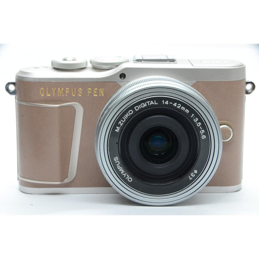 OLYMPUS PEN オリンパス E-PL10 ブラウン EZ ダブルズームキット