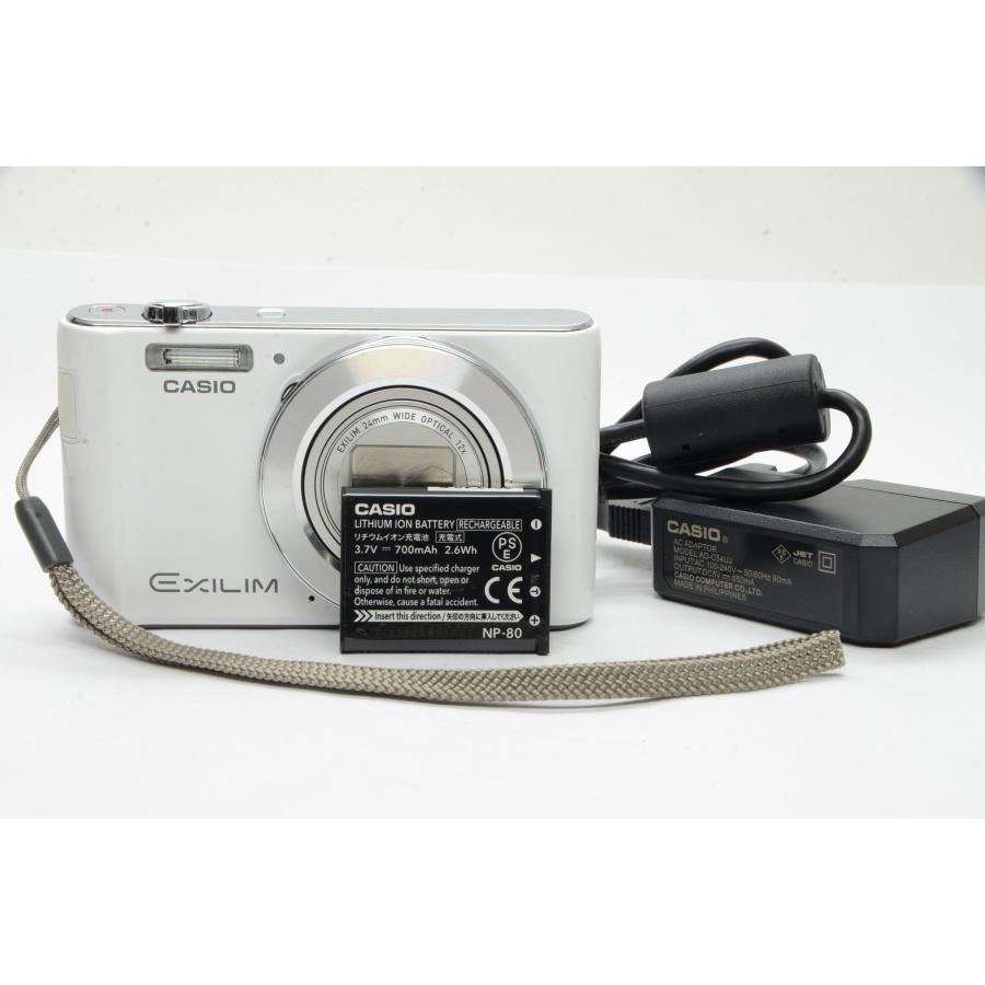 EXILIM カシオ CASIO EX-Z180 ホワイト コンパクトデジタルカメラ 