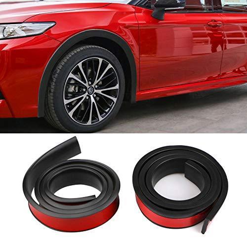 Nuboo 汎用オーバーフェンダー フェンダーフレアモール 車用 ホイール眉フェンダー ステッカー 保護 泥除け 塗装可能 剥離 傷防止 74 以上節約 タイヤガード