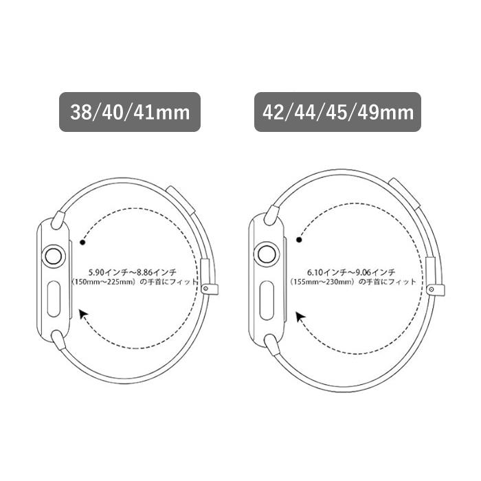 アップルウォッチ バンド ベルト ステンレス ループ ミラネーゼ