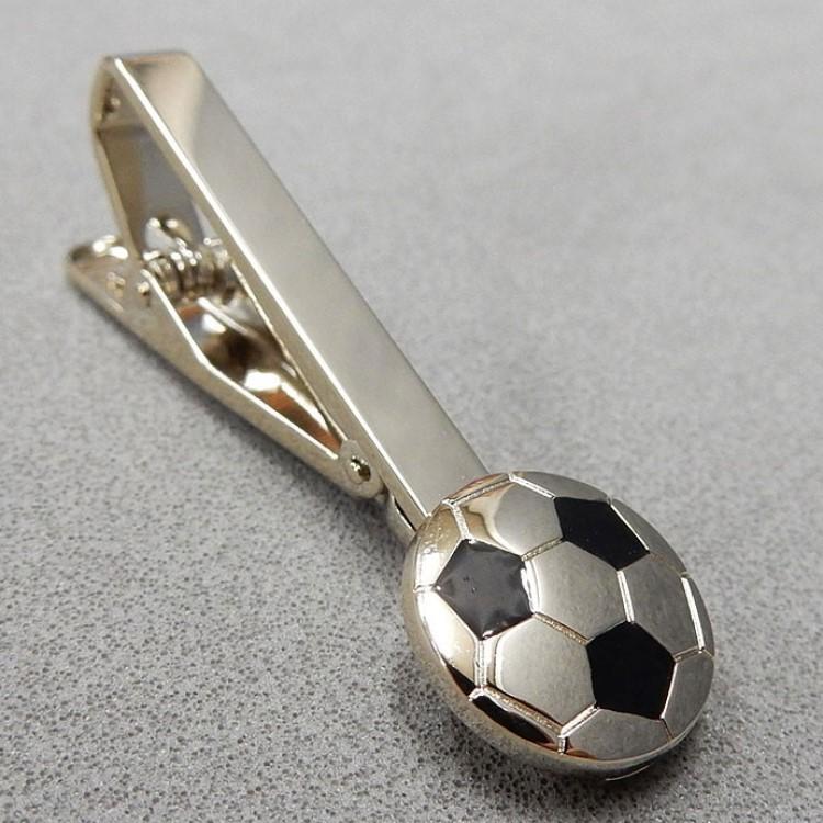 最新最全の ネクタイピン サッカー サッカーボール ホワイトゴールド 日本製 タイバー Acc Sp01