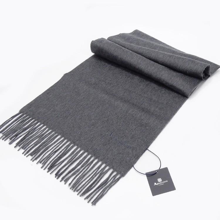 Aquascutum アクアスキュータム イタリア製カシミヤ マフラー ピュアカシミヤ100 グレー 無地 メンズ メール便可 Aqs02 Aqs02 背広屋石k 通販 Yahoo ショッピング