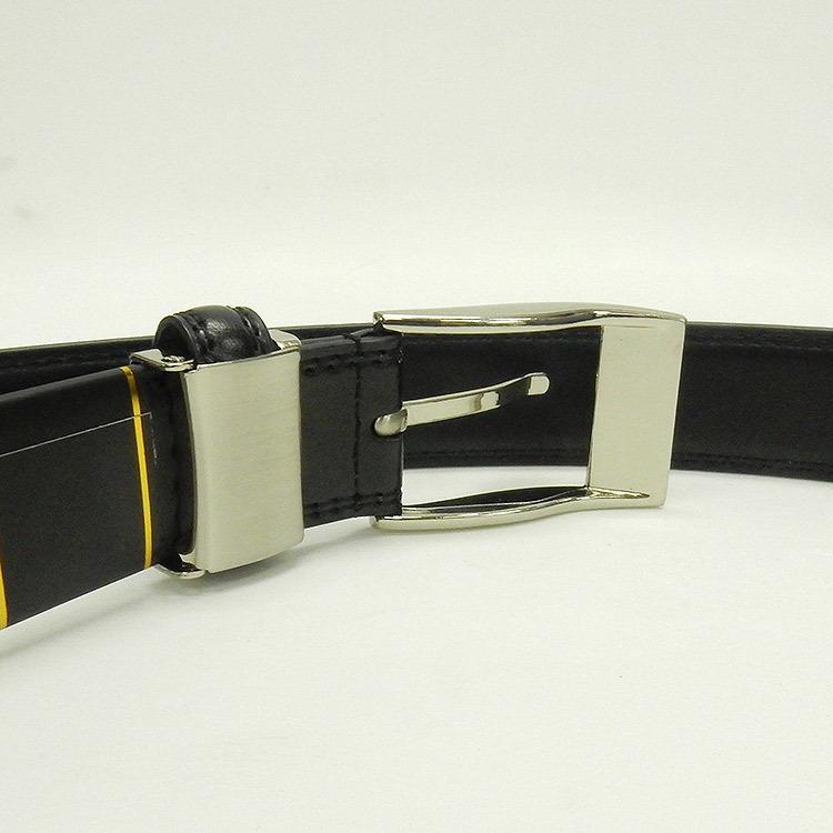 GIANNI VALENTINO バレンチノ メンズレザーベルト 黒 約2.9cm巾