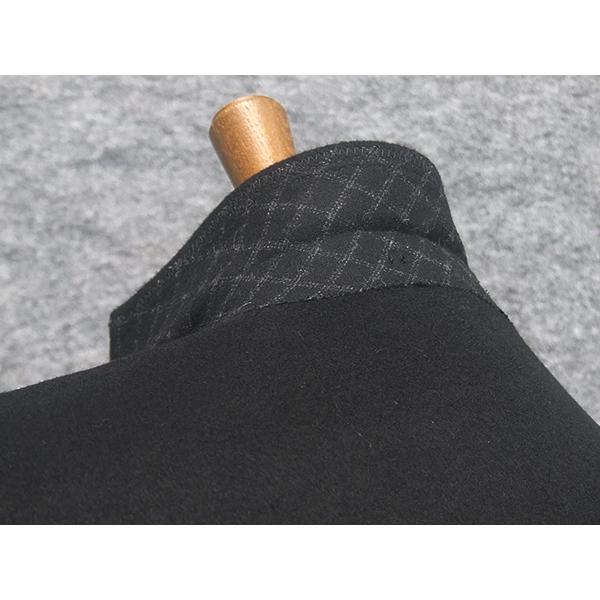 [Ermenegildo Zegna]  ゼニア カシミヤ100％　日本製　シングルチェスターコート　黒　[BB体〜E体]対応　スタイリッシュタイプ　メンズ EZ-COAT12-BBの画像