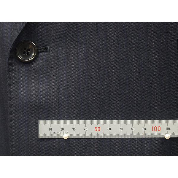 秋冬物　[Ermenegildo Zegna]ゼニア生地　ELECTA使用　セミスタイリッシュ２釦スーツ　紺系/ストライプ　日本製　[AB体][BB体]　EZ-J07の画像