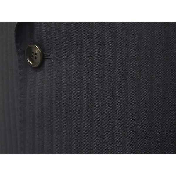 秋冬物　[Ermenegildo Zegna]ゼニア生地　ELECTA使用　セミスタイリッシュ２釦スーツ　グレー系/ストライプ　日本製　[AB体][BB体]　EZ-J09の画像