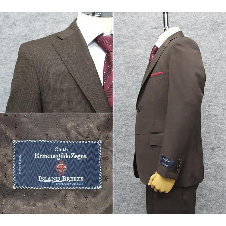 春夏〜通年物 藍系/無地 [Ermenegildo Zegna] ゼニア ISLAND BREEZE使用 セミスタイリッシュ2釦スーツ [AB体] EZ1610-33の画像