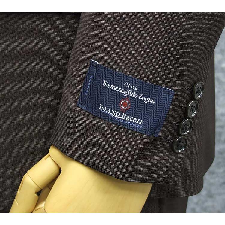春夏〜通年物 藍系/無地 [Ermenegildo Zegna] ゼニア ISLAND BREEZE使用 セミスタイリッシュ2釦スーツ [AB体] EZ1610-33の画像