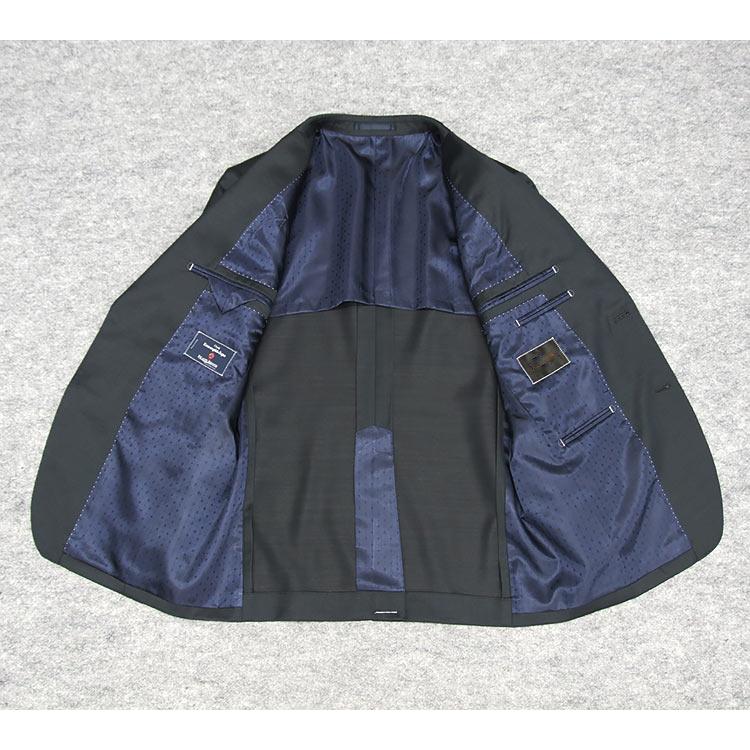 春夏〜通年物 藍系/無地 [Ermenegildo Zegna] ゼニア ISLAND BREEZE使用 セミスタイリッシュ2釦スーツ [AB体] EZ1611-23の画像