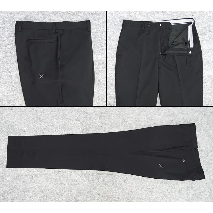 春夏〜通年物 黒/無地 [Ermenegildo Zegna] ゼニア TRAVELLER使用 セミスタイリッシュ2釦スーツ [AB体][BB体] EZ8610-03の画像