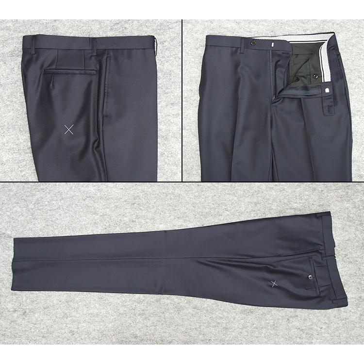 秋冬物 [Ermenegildo Zegna] ゼニア生地 ELECTA使用 セミスタイリッシュ2釦スーツ 濃紺/無地 [AB体] [BB体] ez9610-13の画像