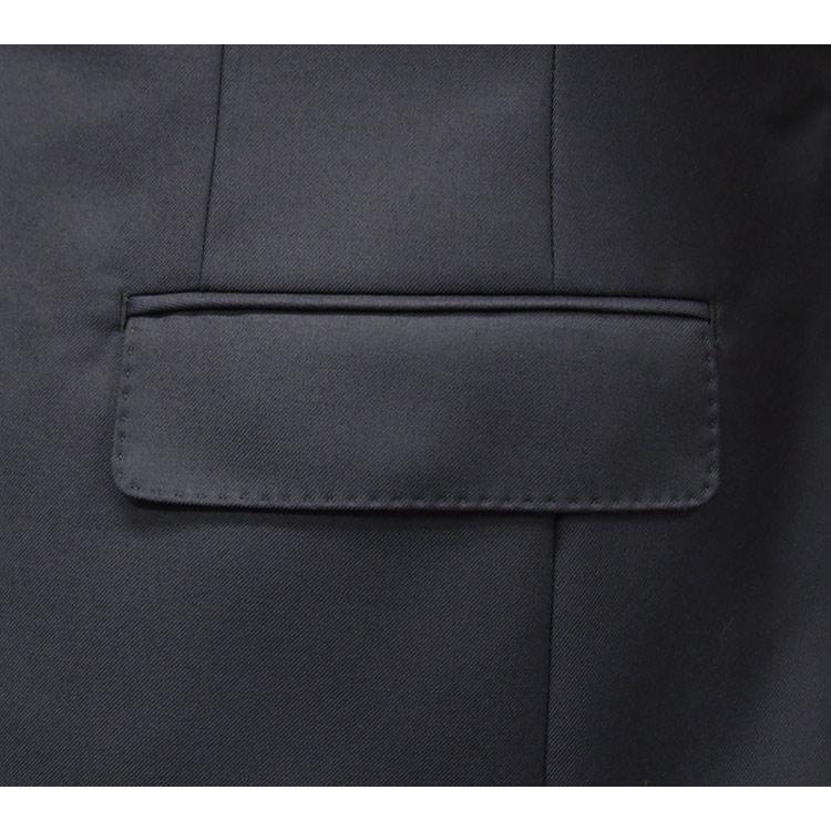 秋冬物 [Ermenegildo Zegna] ゼニア生地 ELECTA使用 セミスタイリッシュ2釦スーツ 濃紺/無地 [AB体] [BB体] ez9610-13の画像