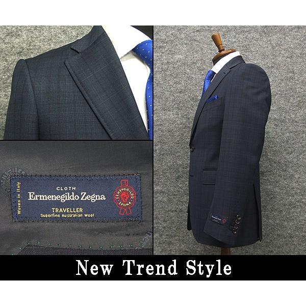 ZEGNA（ゼニア） 秋冬物 藍紺/チェック [Ermenegildo Zegna] TRAVELLER
