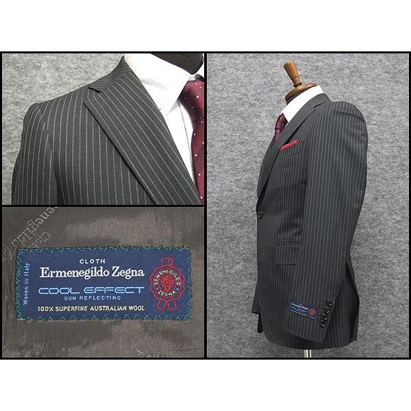 ZEGNA（ゼニア） 春夏物 グレー縞 [Ermenegildo Zegna] COOL EFFECT