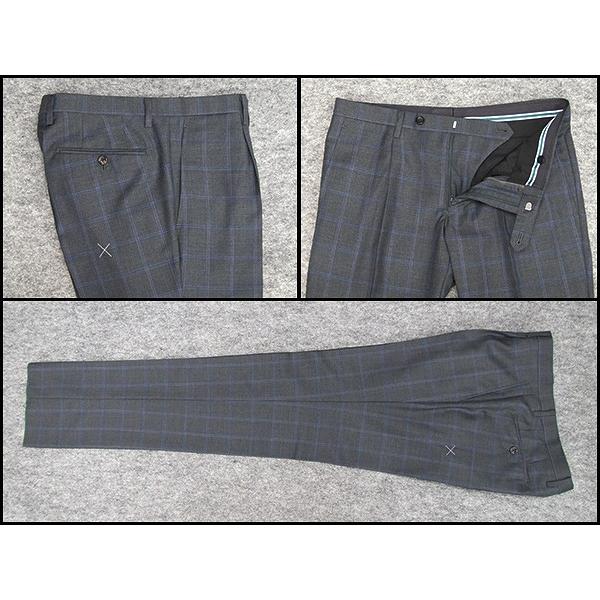 ZEGNA（ゼニア） 春夏物 濃グレー大格子 [Ermenegildo Zegna] TROPICAL