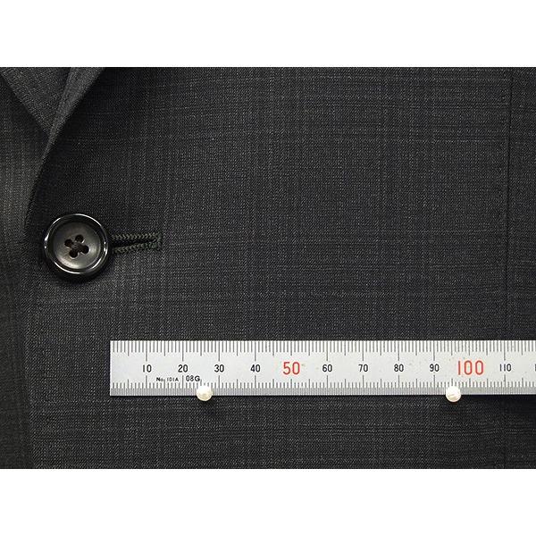 春夏物　濃グレー/格子　[Ermenegildo Zegna] ゼニア StileLibero使用　トレンドスタイル2釦スーツ　ストレッチ素材 細身　[A体][AB体]　EZD62の画像