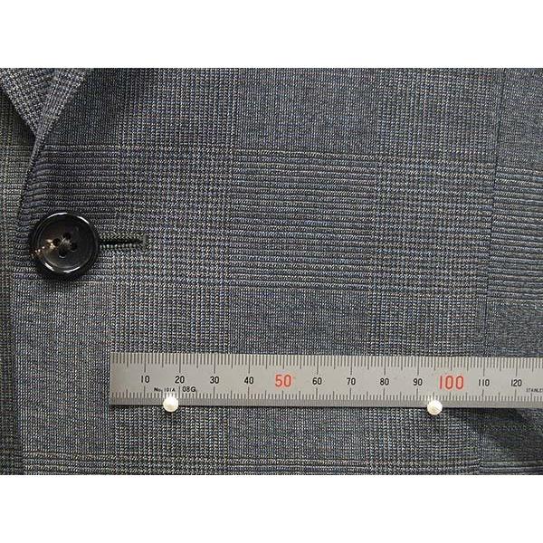 春夏物　グレー/格子　[Ermenegildo Zegna] ゼニア StileLibero使用　トレンドスタイル2釦スーツ　ストレッチ素材　[A体][AB体]　EZD63｜dxksm466｜05