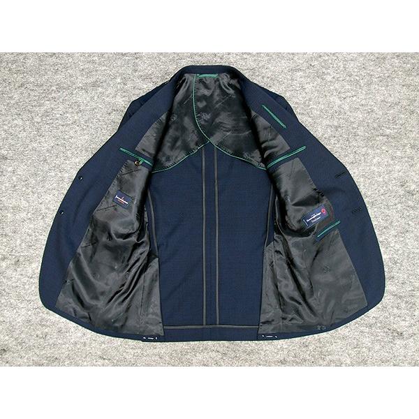 春夏物　青藍/無地調　[Ermenegildo Zegna] ゼニア StileLibero使用　トレンドスタイル2釦スーツ 細身　ストレッチ素材　[YA体][A体]　EZD64の画像