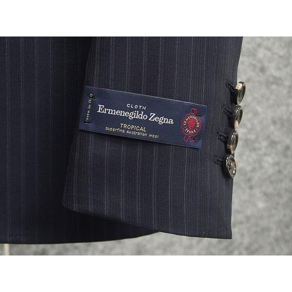 ZEGNA 春夏物 紺ストライプ [Ermenegildo Zegna] ゼニア