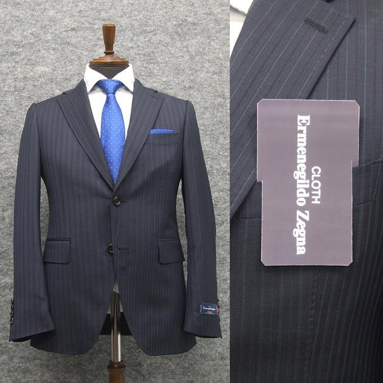 Ermenegildo Zegna ネイビープレーントウ Ermenegildo Zegna ネイビープレーントウ