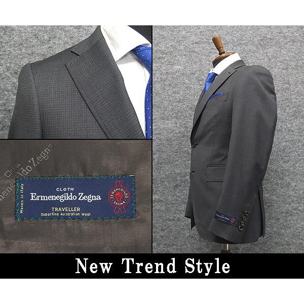 ZEGNA（ゼニア） 通年〜春夏物 グレー/小格子 [Ermenegildo Zegna