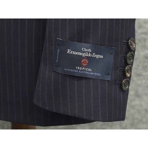ZEGNA（ゼニア） 春夏物 濃紺/縞 [Ermenegildo Zegna] TROPICAL使用