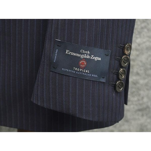 ZEGNA（ゼニア） 春夏物 紺/縞 [Ermenegildo Zegna] TROPICAL使用