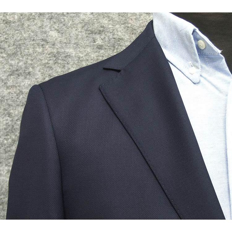 秋冬物ジャケット [Ermenegildo Zegna]ゼニア生地 TROFEO使用 紺ブレ ベーシック2釦 紺系/無地 EZJ-5212-88の画像