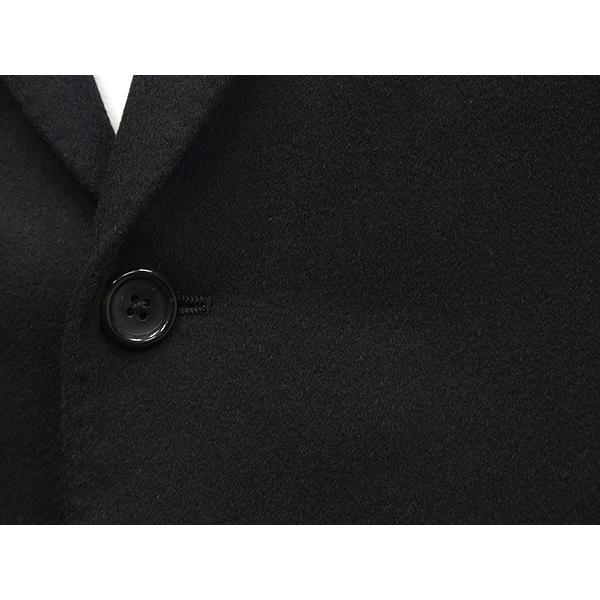 カシミヤ100%　秋冬物ジャケット　[Ermenegildo Zegna]ゼニア生地 PURE CASHMERE使用　ベーシック2釦　黒 [A体][AB体][BB体]　メンズ　EZJ-C01の画像