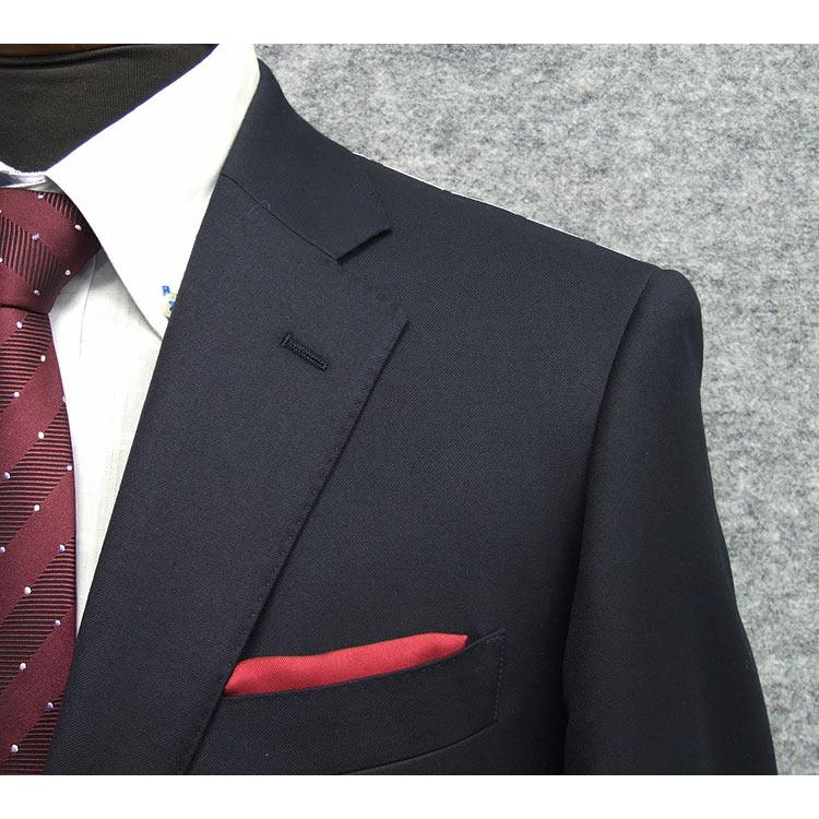 秋冬物 [Ermenegildo Zegna]ゼニア生地 TRAVELLER使用 ベーシック2釦スーツ 紺無地 ロゴ入り裏地 EZR-N05の画像