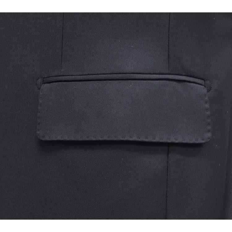 秋冬物 [Ermenegildo Zegna]ゼニア生地 TRAVELLER使用 ベーシック2釦スーツ 紺無地 ロゴ入り裏地 EZR-N05の画像