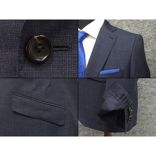 ZEGNA（ゼニア） 春夏物 紺系格子 [Ermenegildo Zegna] TROPICAL使用