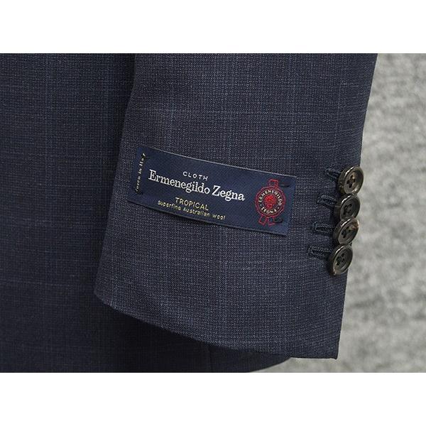 ZEGNA（ゼニア） 春夏物 紺系格子 [Ermenegildo Zegna] TROPICAL使用