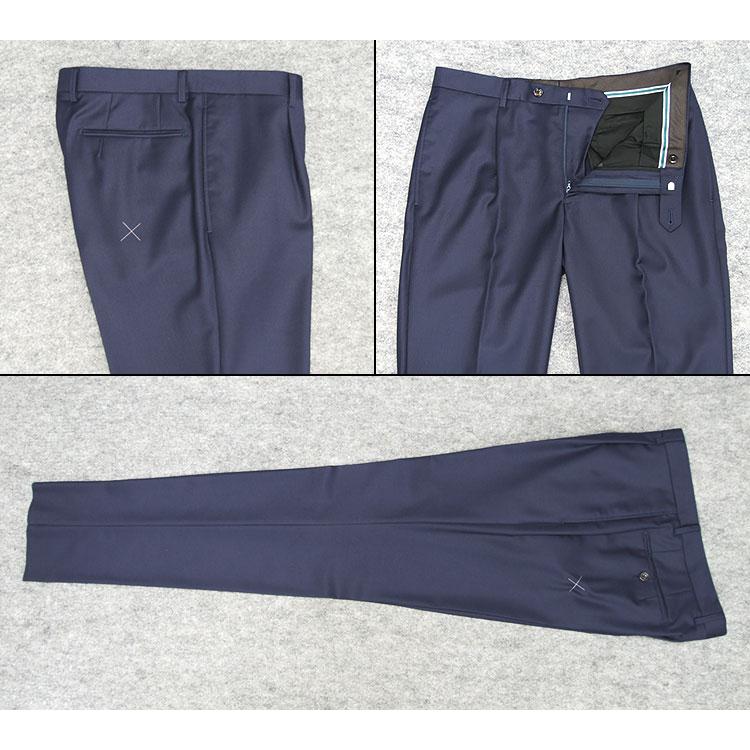 秋冬物 [Ermenegildo Zegna]ゼニア生地 TRAVELLER使用 スタイリッシュ２釦スーツ 紺/無地 EZS93 ZEGNA（ゼニア） 秋冬物 [Ermenegildo Zegna]ゼニア生地 TRAVELLER使用