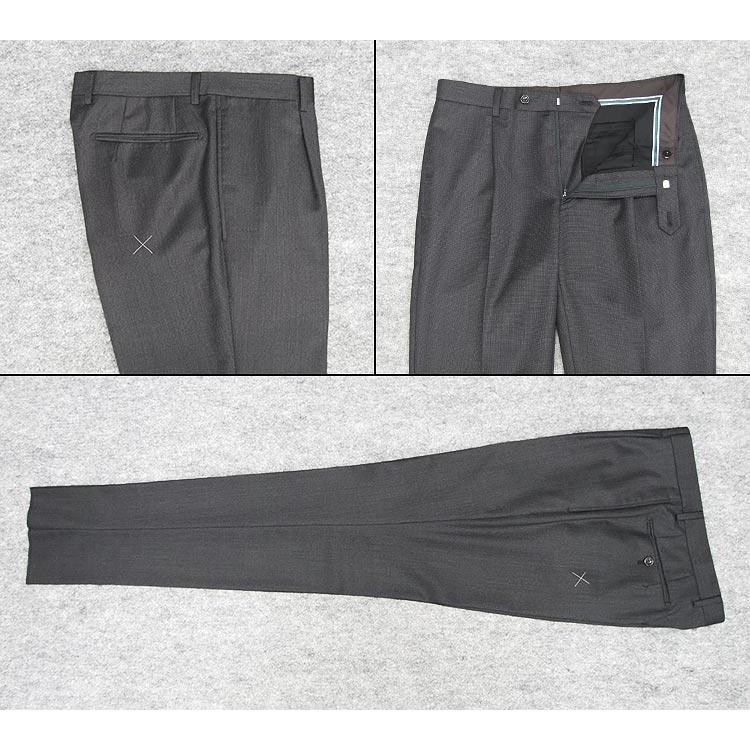 秋冬物 [Ermenegildo Zegna]ゼニア生地 TRAVELLER使用 スタイリッシュ２釦スーツ 濃グレー/無地調 EZS90の画像