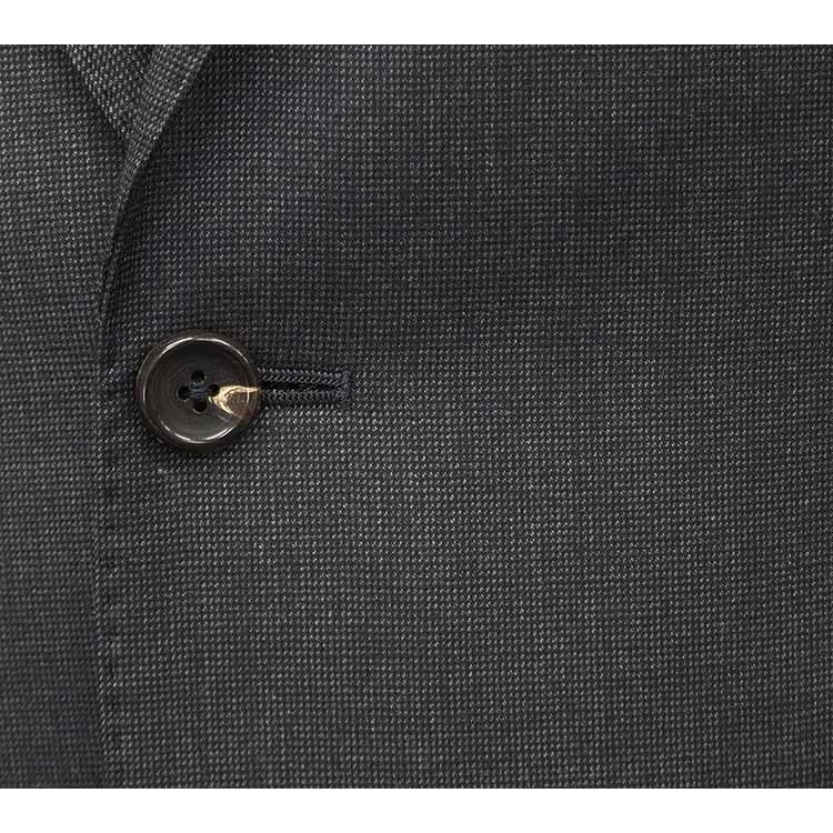 秋冬物 [Ermenegildo Zegna]ゼニア生地 TRAVELLER使用 スタイリッシュ２釦スーツ 濃グレー/無地調 EZS90の画像