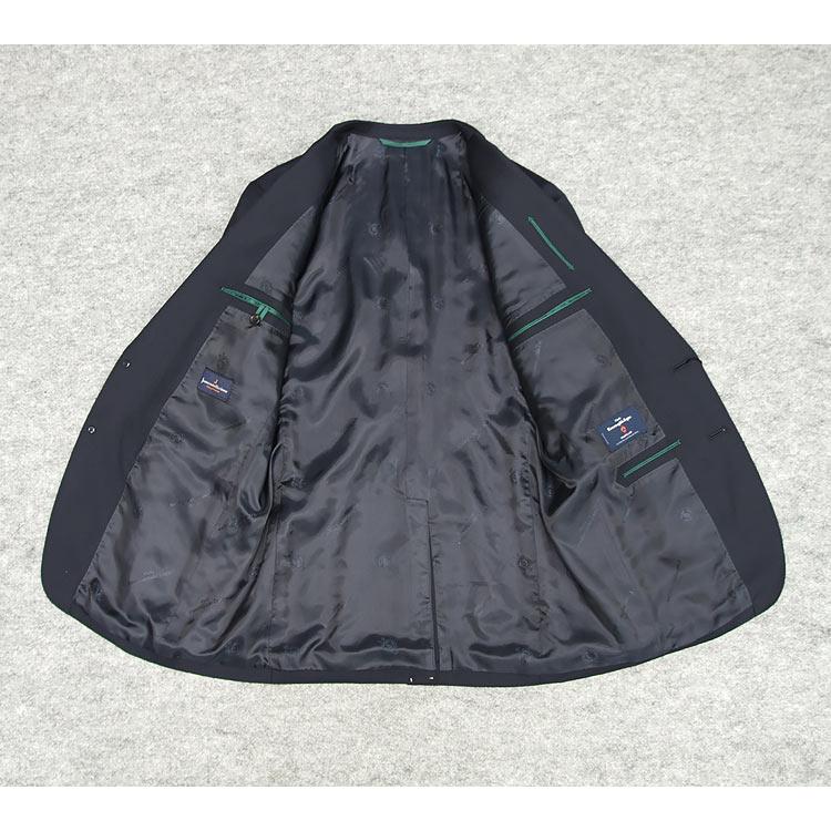 秋冬物 [Ermenegildo Zegna]ゼニア生地 TRAVELLER使用 スタイリッシュ２釦スーツ 濃紺/無地 EZS92の画像